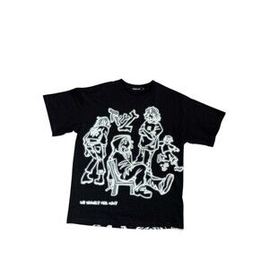 VAMTAC "WE VAGUELY FEEL MANY" Oversized Graphic Tee Y2K Streetwear XS